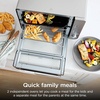 image:imageNinja Double Oven Pro Smart XL 12in1 Thermometer Silver DCT871  Pro Cook thermometer QuartzHeat top oven DualZone Smart Finish Air fry bake broil12in1 Prestige