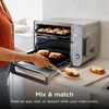 image:imageNinja Double Oven Pro Smart XL 12in1 Thermometer Silver DCT871  Pro Cook thermometer QuartzHeat top oven DualZone Smart Finish Air fry bake broil12in1 Prestige