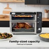image:imageNinja Double Oven Pro Smart XL 12in1 Thermometer Silver DCT871  Pro Cook thermometer QuartzHeat top oven DualZone Smart Finish Air fry bake broil12in1 w Flexdoor