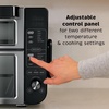 image:imageNinja Double Oven Pro Smart XL 12in1 Thermometer Silver DCT871  Pro Cook thermometer QuartzHeat top oven DualZone Smart Finish Air fry bake broil12in1 w Flexdoor