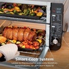 image:imageNinja Double Oven Pro Smart XL 12in1 Thermometer Silver DCT871  Pro Cook thermometer QuartzHeat top oven DualZone Smart Finish Air fry bake broil12in1 w Flexdoor