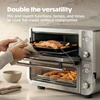 image:imageNinja Double Oven Pro Smart XL 12in1 Thermometer Silver DCT871  Pro Cook thermometer QuartzHeat top oven DualZone Smart Finish Air fry bake broilDouble Oven with Thermometer
