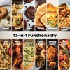 image:imageNinja Double Oven Pro Smart XL 12in1 Thermometer Silver DCT871  Pro Cook thermometer QuartzHeat top oven DualZone Smart Finish Air fry bake broilDouble Oven with Thermometer