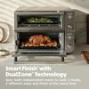 image:imageNinja Double Oven Pro Smart XL 12in1 Thermometer Silver DCT871  Pro Cook thermometer QuartzHeat top oven DualZone Smart Finish Air fry bake broilDouble Oven with Thermometer