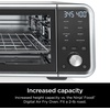 image:imageNinja Double Stack XL Countertop Oven 12in1 Stainless Steel DCT601  DualZone Smart Finish FlavorSeal Fits 45 lb chicken amp 6 lbs wings Air fry bake broil8in1 Flip Oven
