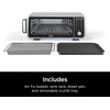 image:imageNinja Double Stack XL Countertop Oven 12in1 Stainless Steel DCT601  DualZone Smart Finish FlavorSeal Fits 45 lb chicken amp 6 lbs wings Air fry bake broil8in1 Flip Oven