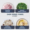 image:imageNinja Express Chop Manual Food Processor 16oz Bowl Gray NJ100GR  Onetouch pulse chops grinds amp purees garlic herbs nuts amp more 3cup capacity stainless blades dishwasher safe