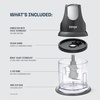 image:imageNinja Express Chop Manual Food Processor 16oz Bowl Gray NJ100GR  Onetouch pulse chops grinds amp purees garlic herbs nuts amp more 3cup capacity stainless blades dishwasher safe