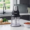 image:imageNinja Express Chop Manual Food Processor 16oz Bowl Gray NJ100GR  Onetouch pulse chops grinds amp purees garlic herbs nuts amp more 3cup capacity stainless blades dishwasher safe