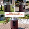 image:imageNinja Fireside360 Fire Pit amp Heater 80000 BTU 3 Modes Push Start Gray  Ninja Fireside360 offers flame heat or both with up to 80000 BTUs hasslefree dial control and smokeless designMaroon