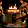 image:imageNinja Fireside360 Fire Pit amp Heater 80000 BTU 3 Modes Push Start Gray  Ninja Fireside360 offers flame heat or both with up to 80000 BTUs hasslefree dial control and smokeless designStone