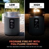 image:imageNinja Fireside360 Fire Pit amp Heater 80000 BTU 3 Modes Push Start Gray  Ninja Fireside360 offers flame heat or both with up to 80000 BTUs hasslefree dial control and smokeless designCharcoal