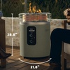 image:imageNinja Fireside360 Fire Pit amp Heater 80000 BTU 3 Modes Push Start Gray  Ninja Fireside360 offers flame heat or both with up to 80000 BTUs hasslefree dial control and smokeless designMoss