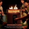 image:imageNinja Fireside360 Fire Pit amp Heater 80000 BTU 3 Modes Push Start Gray  Ninja Fireside360 offers flame heat or both with up to 80000 BTUs hasslefree dial control and smokeless designBrown