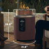 image:imageNinja Fireside360 Fire Pit amp Heater 80000 BTU 3 Modes Push Start Gray  Ninja Fireside360 offers flame heat or both with up to 80000 BTUs hasslefree dial control and smokeless designBrown