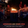 image:imageNinja Fireside360 Fire Pit amp Heater 80000 BTU 3 Modes Push Start Gray  Ninja Fireside360 offers flame heat or both with up to 80000 BTUs hasslefree dial control and smokeless designCyberspace