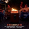 image:imageNinja Fireside360 Fire Pit amp Heater 80000 BTU 3 Modes Push Start Gray  Ninja Fireside360 offers flame heat or both with up to 80000 BTUs hasslefree dial control and smokeless designMaroon
