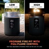 image:imageNinja Fireside360 Fire Pit amp Heater 80000 BTU 3 Modes Push Start Gray  Ninja Fireside360 offers flame heat or both with up to 80000 BTUs hasslefree dial control and smokeless designBlack