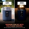 image:imageNinja Fireside360 Fire Pit amp Heater 80000 BTU 3 Modes Push Start Gray  Ninja Fireside360 offers flame heat or both with up to 80000 BTUs hasslefree dial control and smokeless designCyberspace