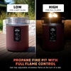 image:imageNinja Fireside360 Fire Pit amp Heater 80000 BTU 3 Modes Push Start Gray  Ninja Fireside360 offers flame heat or both with up to 80000 BTUs hasslefree dial control and smokeless designMaroon