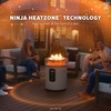 image:imageNinja Fireside360 Fire Pit amp Heater 80000 BTU 3 Modes Push Start Gray  Ninja Fireside360 offers flame heat or both with up to 80000 BTUs hasslefree dial control and smokeless designCharcoal