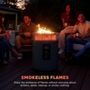 image:imageNinja Fireside360 Fire Pit amp Heater 80000 BTU 3 Modes Push Start Gray  Ninja Fireside360 offers flame heat or both with up to 80000 BTUs hasslefree dial control and smokeless designBlack