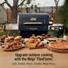 image:imageNinja FlexFlame Grill amp Smoker Electric amp Propane 5in1 SteelPG301  Ninja FlexFlame is a 5in1 grill smoker amp griddle with precise 200600F control fitting 3 chickens or 4 rib racksBlackGold