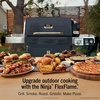 image:imageNinja FlexFlame Grill amp Smoker Electric amp Propane 5in1 SteelPG301  Ninja FlexFlame is a 5in1 grill smoker amp griddle with precise 200600F control fitting 3 chickens or 4 rib racksBlue