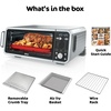 image:imageNinja Flip Toaster Oven amp Air Fryer 8in1 Stainless Steel SP151  Air fry bake broil toast bagel dehydrate reheat 1800W Flip up amp away XL capacity13in1 Flip Oven XL