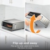 image:imageNinja Flip Toaster Oven amp Air Fryer 8in1 Stainless Steel SP151  Air fry bake broil toast bagel dehydrate reheat 1800W Flip up amp away XL capacity8in1 Flip Oven Stainless