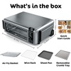 image:imageNinja Flip Toaster Oven amp Air Fryer 8in1 Stainless Steel SP151  Air fry bake broil toast bagel dehydrate reheat 1800W Flip up amp away XL capacity8in1 Flip Oven