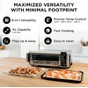 image:imageNinja Flip Toaster Oven amp Air Fryer 8in1 Stainless Steel SP151  Air fry bake broil toast bagel dehydrate reheat 1800W Flip up amp away XL capacity8in1 Flip Oven
