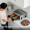 image:imageNinja Flip Toaster Oven amp Air Fryer 8in1 Stainless Steel SP151  Air fry bake broil toast bagel dehydrate reheat 1800W Flip up amp away XL capacity8in1 Flip Oven