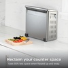 image:imageNinja Flip Toaster Oven amp Air Fryer 8in1 Stainless Steel SP151  Air fry bake broil toast bagel dehydrate reheat 1800W Flip up amp away XL capacity8in1 Flip Oven Stainless