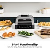image:imageNinja Foodi 5in1 XL Indoor Grill amp Air Fryer BlackGrey AG301  Cyclonic Grilling Technology for chargrilled flavor indoors yearround 5in1 Grill Air Fry Roast Bake amp Dehydrate XL6in1 w probe