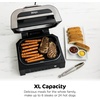 image:imageNinja Foodi 5in1 XL Indoor Grill amp Air Fryer BlackGrey AG301  Cyclonic Grilling Technology for chargrilled flavor indoors yearround 5in1 Grill Air Fry Roast Bake amp Dehydrate XL6in1 w probe