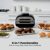 image:imageNinja Foodi 5in1 XL Indoor Grill amp Air Fryer BlackGrey AG301  Cyclonic Grilling Technology for chargrilled flavor indoors yearround 5in1 Grill Air Fry Roast Bake amp Dehydrate XL6in1 Smart XL