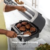 image:imageNinja Foodi 5in1 XL Indoor Grill amp Air Fryer BlackGrey AG301  Cyclonic Grilling Technology for chargrilled flavor indoors yearround 5in1 Grill Air Fry Roast Bake amp Dehydrate XL6in1 w probe