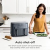 image:imageNinja Foodi Air Fryer 10 Qt DualZone Smart XL 6in1 Grey DZ550GY  Air fry roast broil bake reheat dehydrate Smart Cook thermometer Stainless steel10QT wThermometer GREY