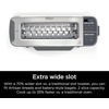 image:imageNinja Foodi Flip Toaster 2in1 2Slice Stainless Steel ST101  Toast bagel defrost bake broil reheat 1500W 7 shade settings Dishwashersafe crumb tray4 Functions