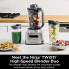 image:imageNinja Foodi Personal Blender amp Smoothie Bowl Maker 1200PW SS101  smartTORQUE motor  Hybrid Edge blades Smoothie bowl maker nutrient extractor 2 24oz cups Dishwasher safeTWISTi Blender DUO