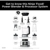image:imageNinja Foodi Power Blender amp Food Processor 6 Functions SS351C 72oz21L  smartTORQUE motor never stalls 6 functions for smoothies bowls amp dough 72oz21L pitcher  processor bowl  cupsBlender