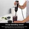 image:imageNinja Foodi Power Mixer System 750PW Hand Blender amp Mixer CI101  750peakwatt PowerBase converts to hand mixer or immersion blender Whisk EasyGlide beaters amp 3cup vessel includedBlack