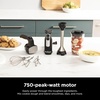 image:imageNinja Foodi Power Mixer System 750PW Hand Blender amp Mixer CI101  750peakwatt PowerBase converts to hand mixer or immersion blender Whisk EasyGlide beaters amp 3cup vessel includedBlack