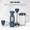 image:imageNinja Foodi Power Mixer System 750PW Hand Blender amp Mixer CI101  750peakwatt PowerBase converts to hand mixer or immersion blender Whisk EasyGlide beaters amp 3cup vessel includedNavy
