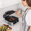 image:imageNinja Foodi Pro 5in1 Indoor Integrated Smart Probe 4Quart Air Fryer Roast Bake Dehydrate an Cyclonic Grilling Technology with 4 Steaks Capacity in a Stainless Finish  Integrated Smart Probe Roast Bake Dehydrate Cyclonic Grilling Technology 4 Steaks CapacityStainless
