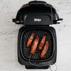 image:imageNinja Foodi Pro 5in1 Indoor Integrated Smart Probe 4Quart Air Fryer Roast Bake Dehydrate an Cyclonic Grilling Technology with 4 Steaks Capacity in a Stainless Finish  Integrated Smart Probe Roast Bake Dehydrate Cyclonic Grilling Technology 4 Steaks CapacityStainless