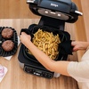 image:imageNinja Foodi Pro 5in1 Indoor Integrated Smart Probe 4Quart Air Fryer Roast Bake Dehydrate an Cyclonic Grilling Technology with 4 Steaks Capacity in a Stainless Finish  Integrated Smart Probe Roast Bake Dehydrate Cyclonic Grilling Technology 4 Steaks CapacityStainless