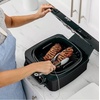 image:imageNinja Foodi Pro 5in1 Indoor Integrated Smart Probe 4Quart Air Fryer Roast Bake Dehydrate an Cyclonic Grilling Technology with 4 Steaks Capacity in a Stainless Finish  Integrated Smart Probe Roast Bake Dehydrate Cyclonic Grilling Technology 4 Steaks CapacityStainless