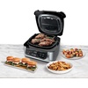 image:imageNinja Foodi Pro 5in1 Indoor Integrated Smart Probe 4Quart Air Fryer Roast Bake Dehydrate an Cyclonic Grilling Technology with 4 Steaks Capacity in a Stainless Finish  Integrated Smart Probe Roast Bake Dehydrate Cyclonic Grilling Technology 4 Steaks CapacityStainless